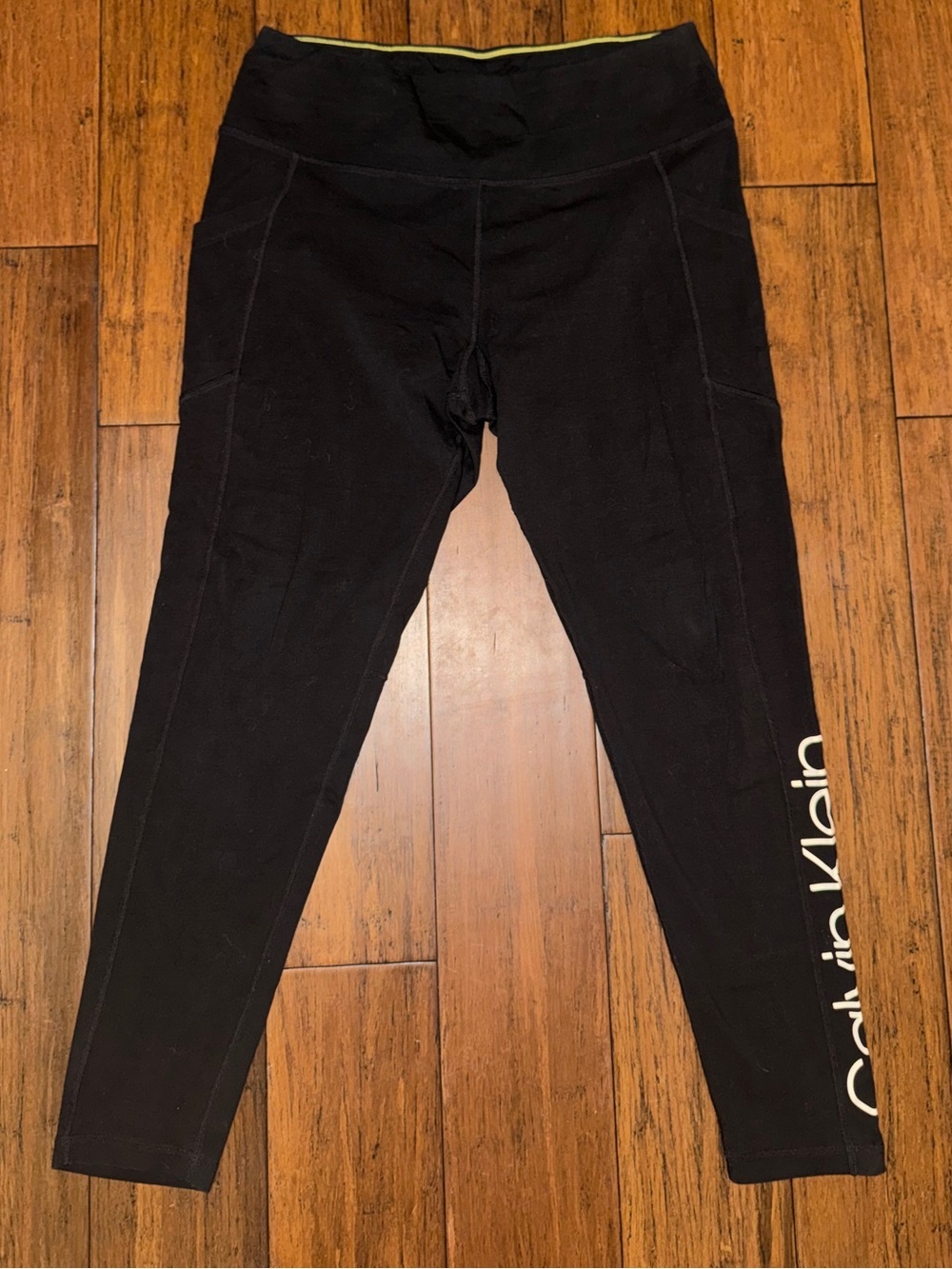 Calvin Klein Performance Black 7/8 Cropped Leggings Size Large